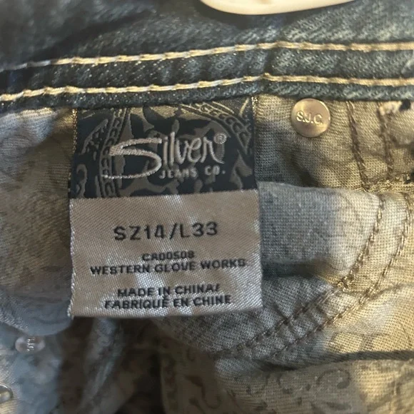 Women’s Silver Jeans, Aiko Baby Boot Size 14/L33, Brand New Without Tags - Picture 4 of 4